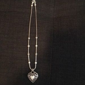 Silver heart necklace